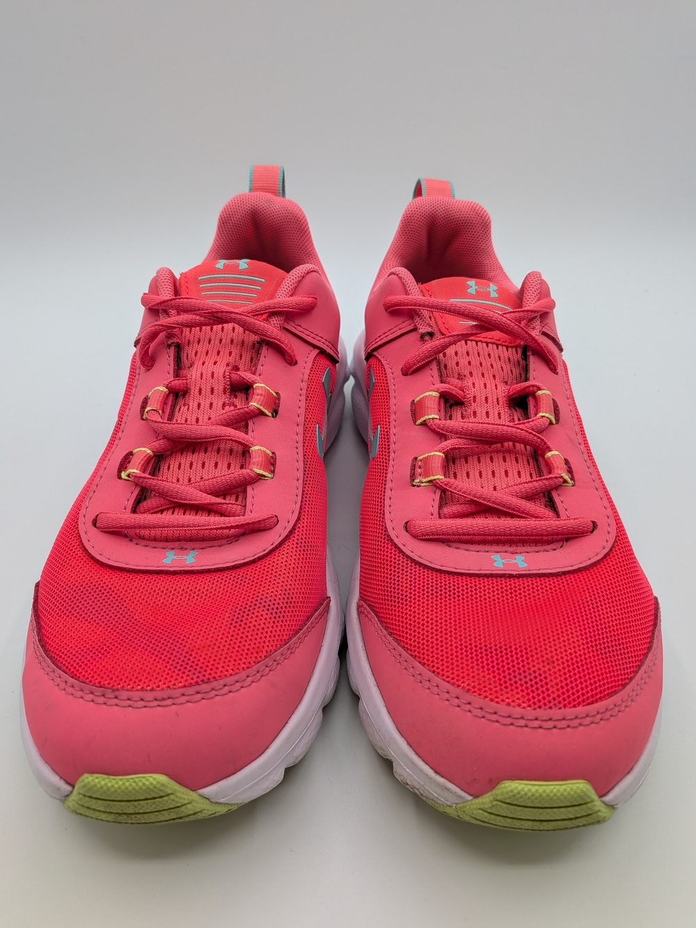 UA- Under Armour Assert 8 Grade School Kids' Running Shoes Pinkadelic/Whit Sz 7Y - Picture 3 of 10
